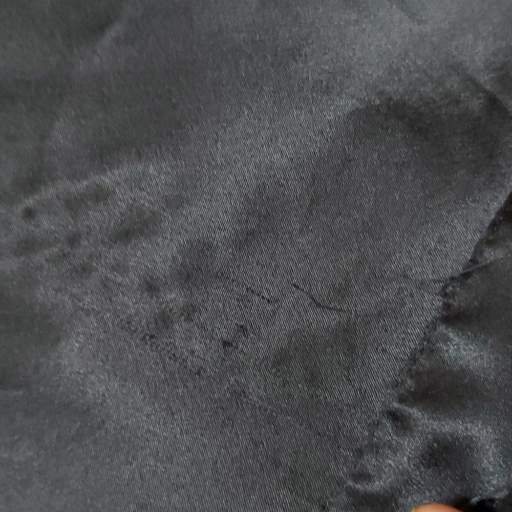 Victoria Secret Black Satin Robe Attached Belt - Picture 12 of 16